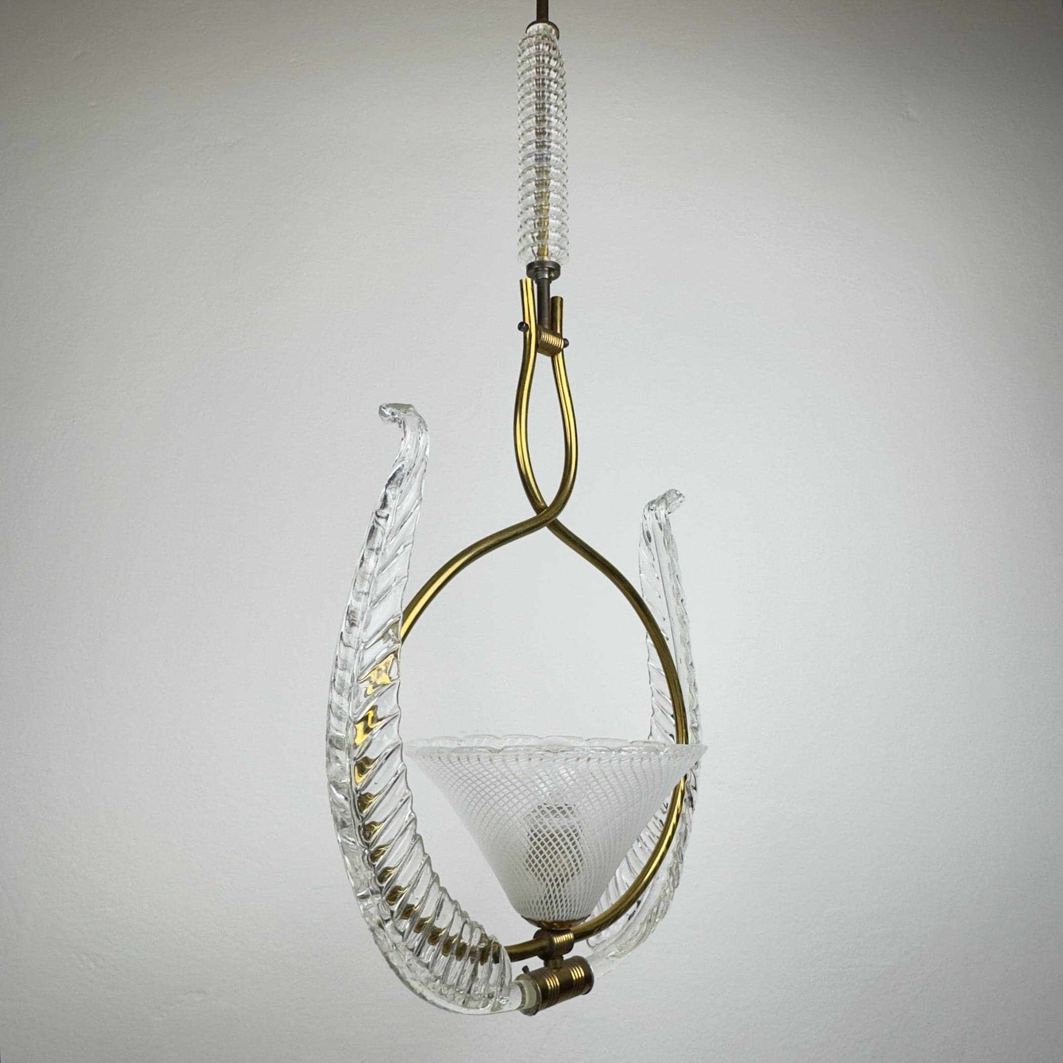 Vintage Murano chandelier by Barovier & Toso, Italy 1930s