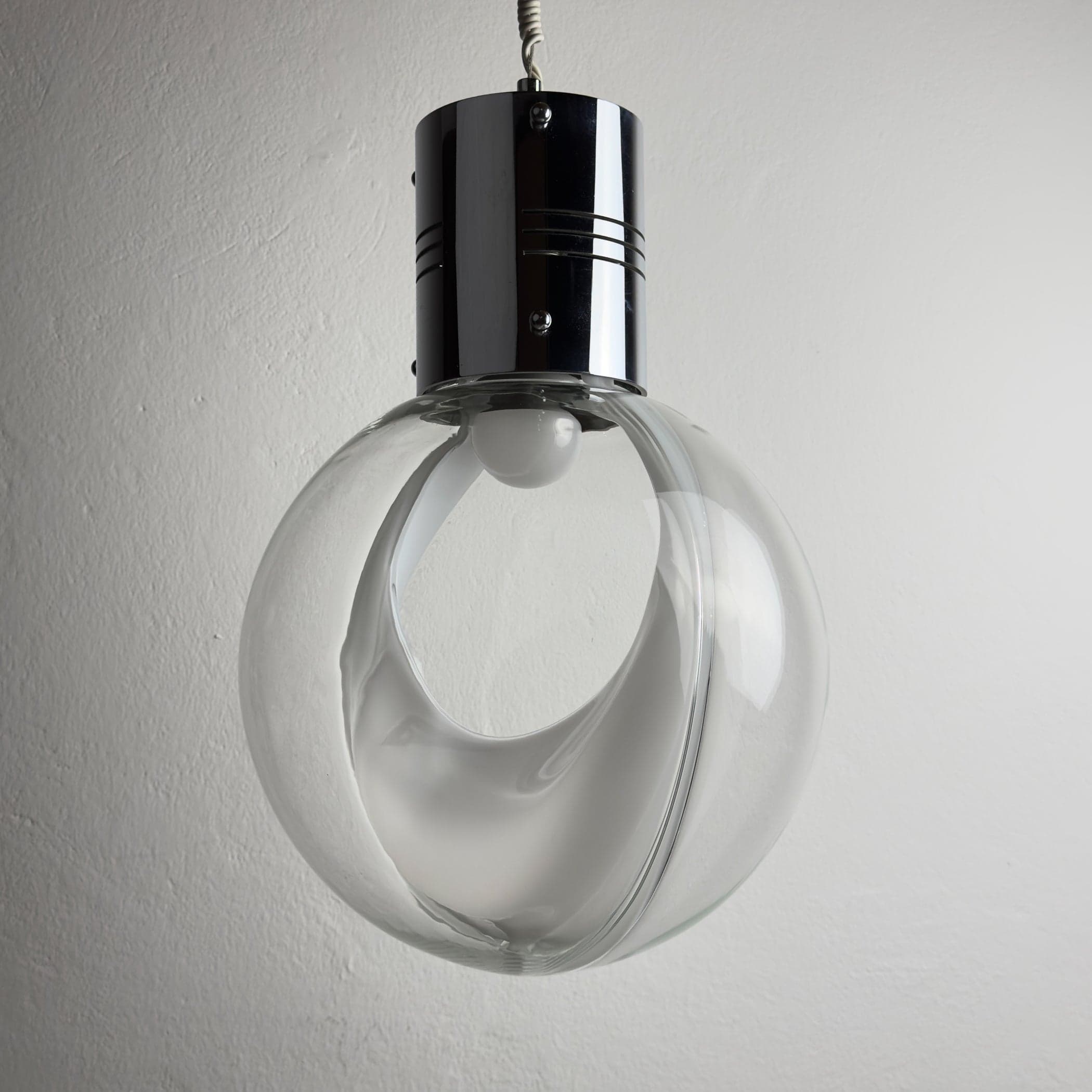 Vintage pendant lamp Membrane by Toni Zuccheri for Venini, Italy 1960s