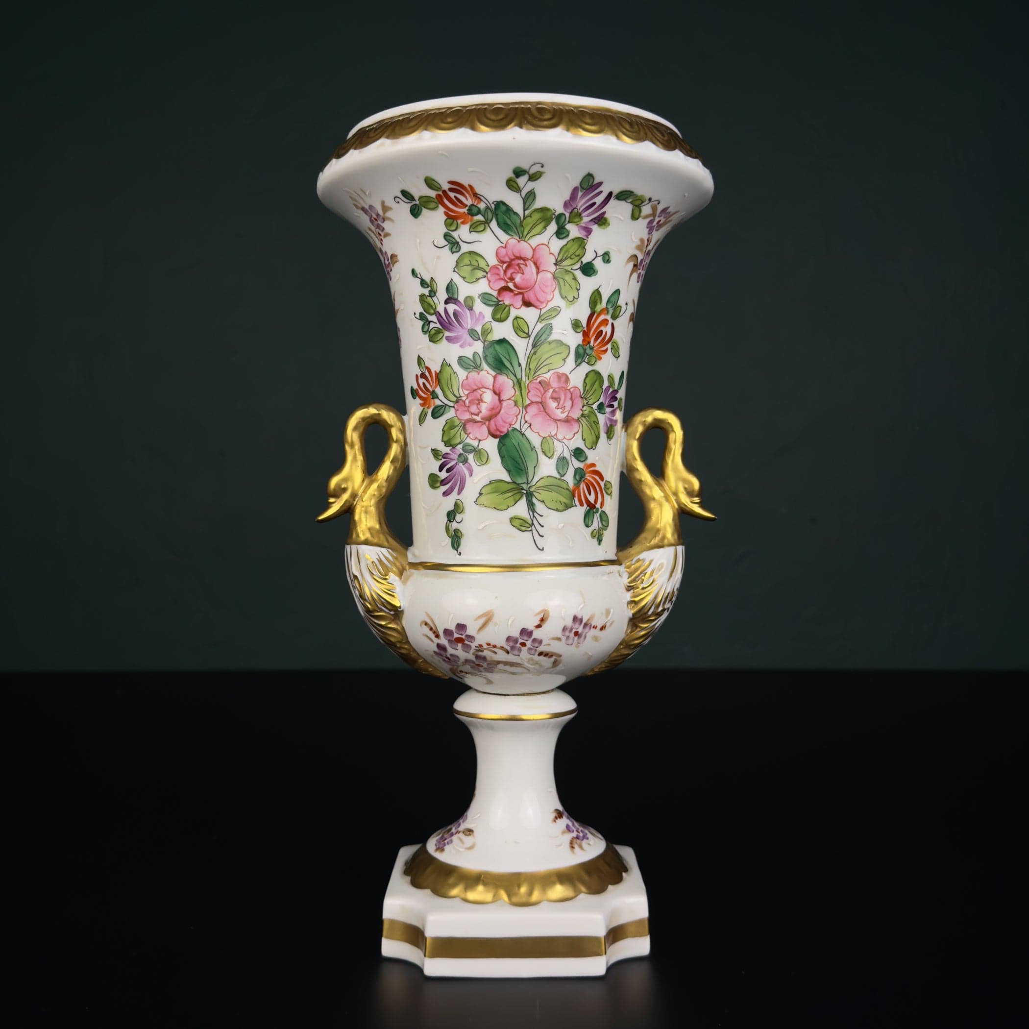 Vintage porcelain vase in the style of "Old Paris", China, Mid-20th Century